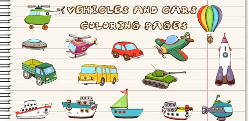 Véhicules et voitures Coloriage pour les tout petits et les enfants : camions , avion , bateaux et pelleteuse – vue 9