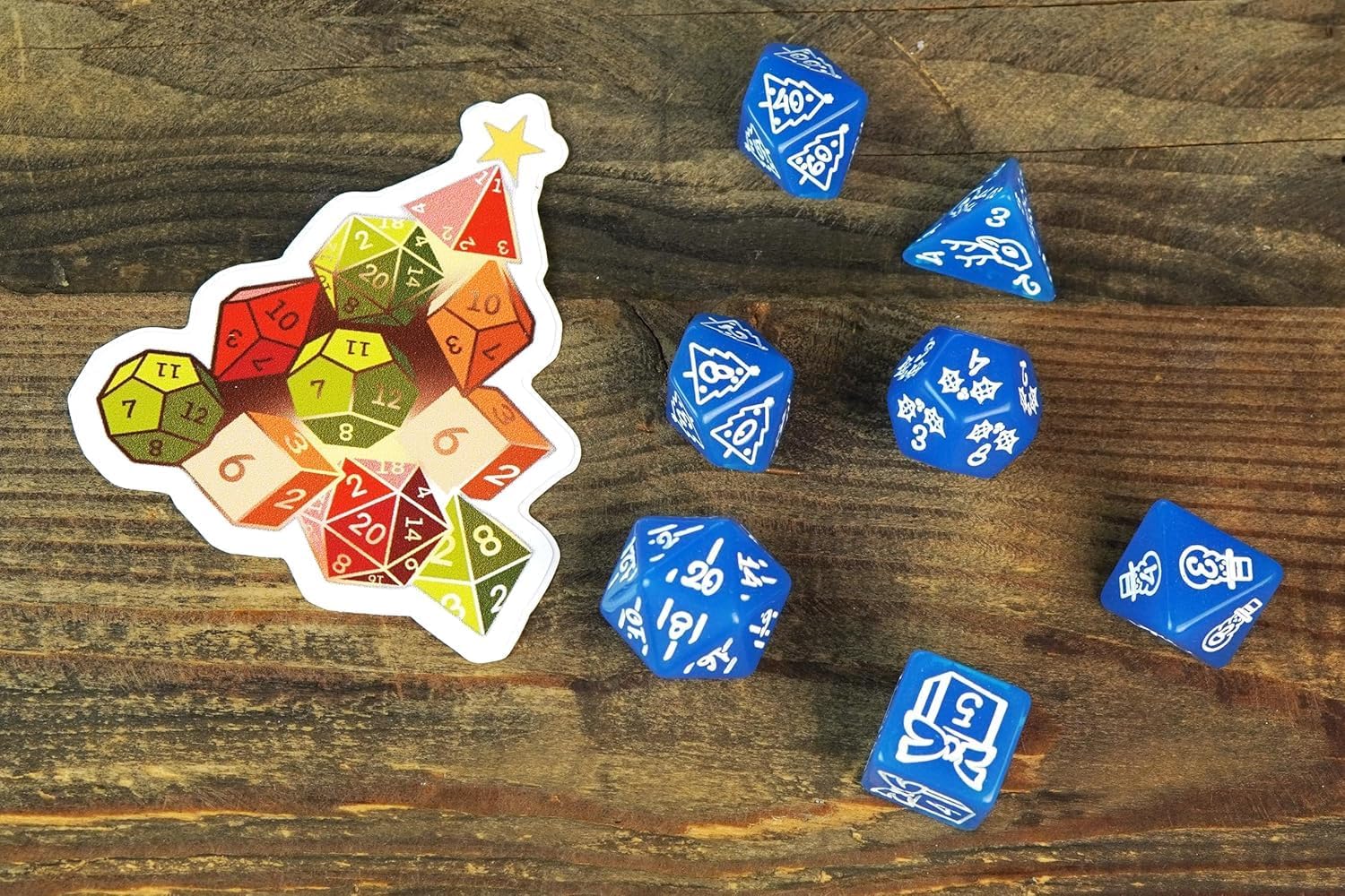 1985 Games Holiday Mystery Dice Bag - Wide Range of Patterns for Gaming, Role Playing, Table Games (Pack of 6)