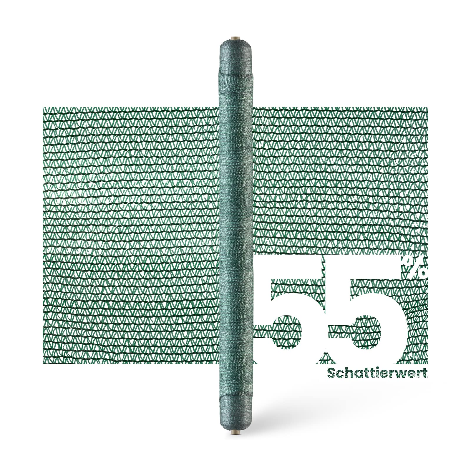 Sichtschutz 60 g/m² – Höhe 150 cm – 25 m – Schattierwert 55% – Sichtschutzstreifen – Für Balkon, Garten, Terassen – Windschutz – Sichtschutzzaun – Gartenzaun – Zaunblende – 1,5 m