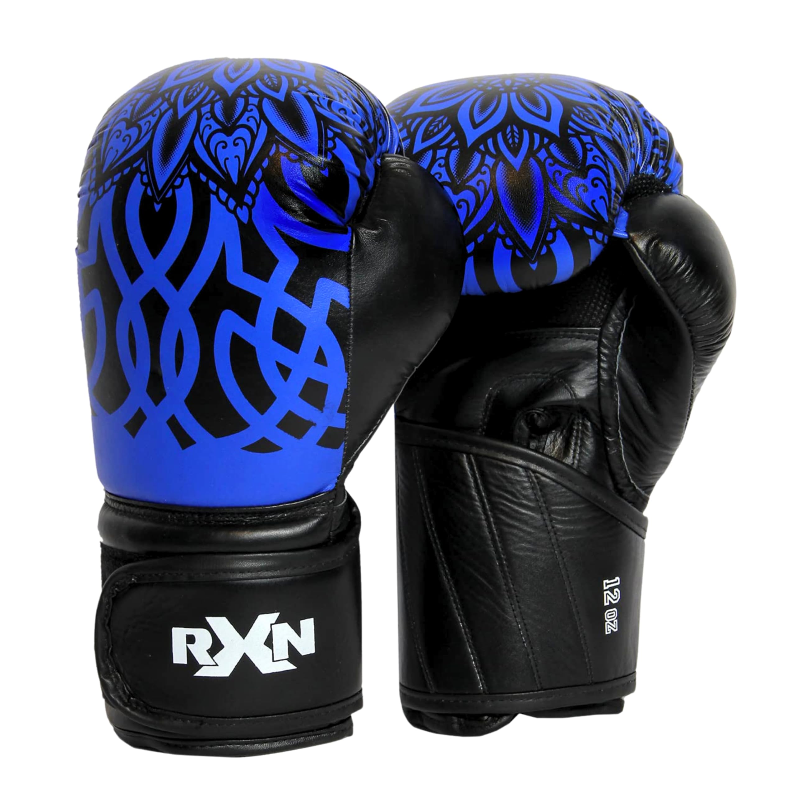 RXN Storm Genuine Leather Boxing Gloves (Black/Blue, 10oz) (B095N7JZXR) Amazon Price History, Amazon Price Tracker