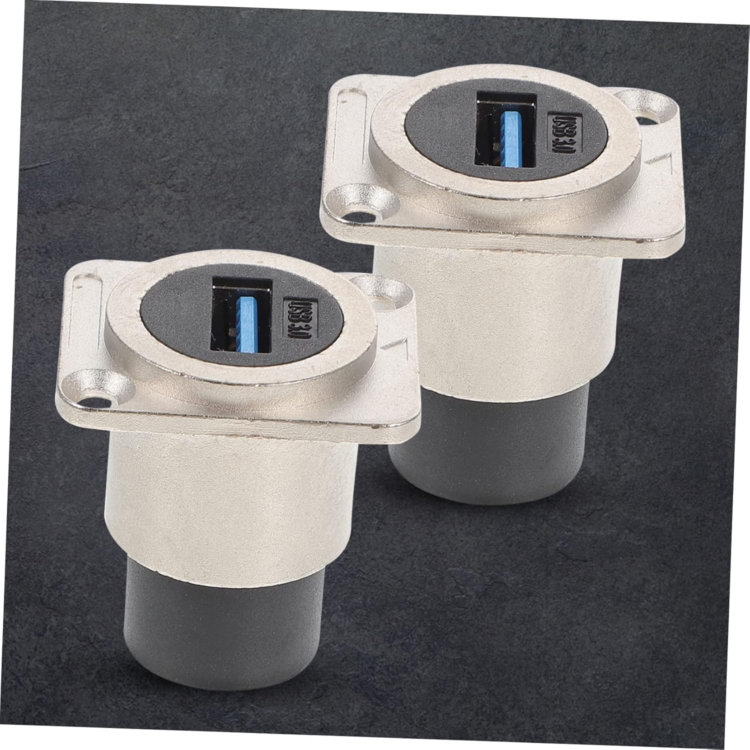 10pcs USB Connector Panel Mount Pass Through Adapter Female to Female USB Extension