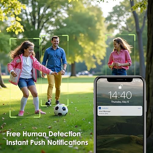 Miniatura 3 de MUBVIEW Timbre inalámbrico con timbre, timbre de video 2K inalámbrico con cambiador de voz, detección de movimiento, antirrobo, visión nocturna,