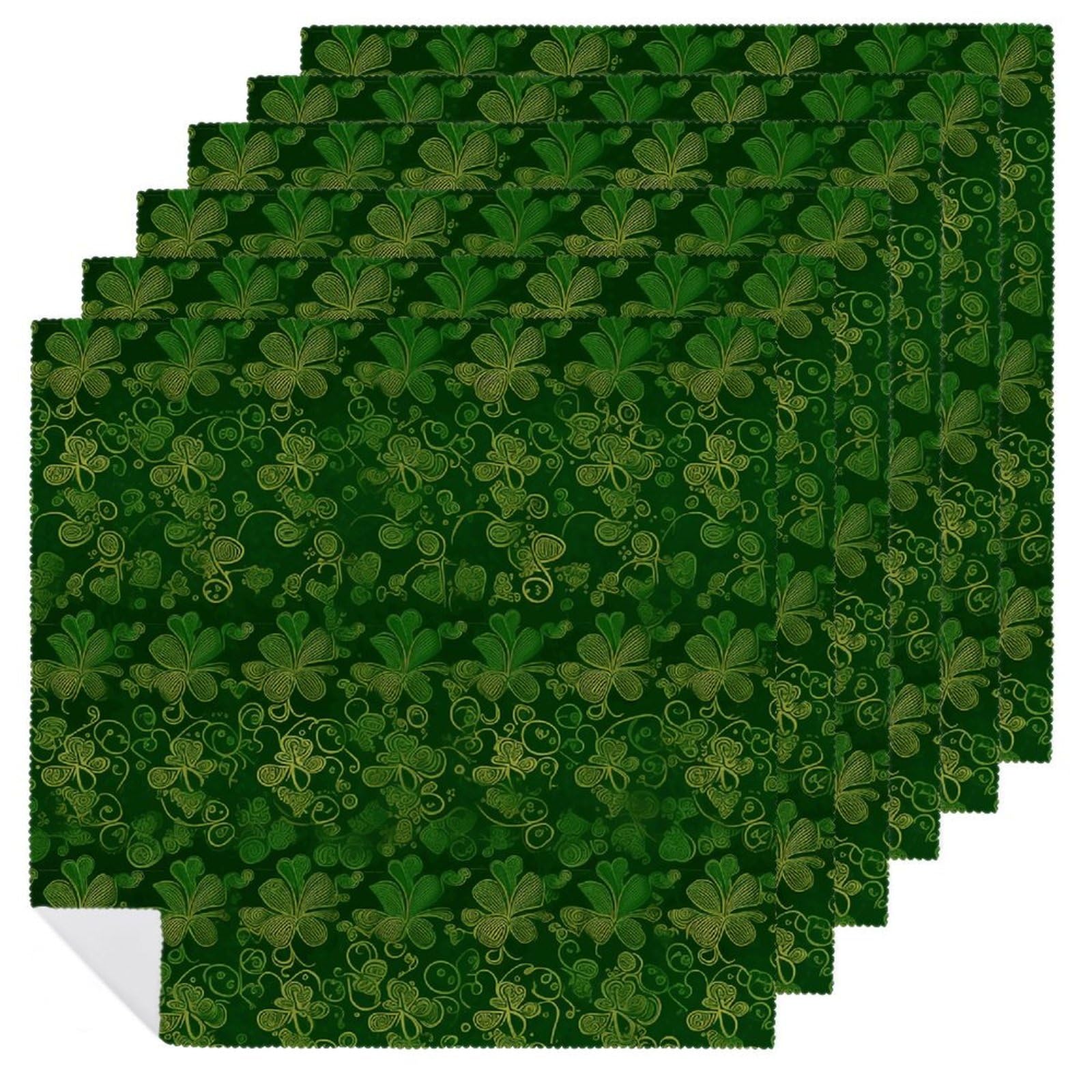 Serviettes de table à paillettes élégantes et durables, le lot de 6 pièces carrées scintillantes