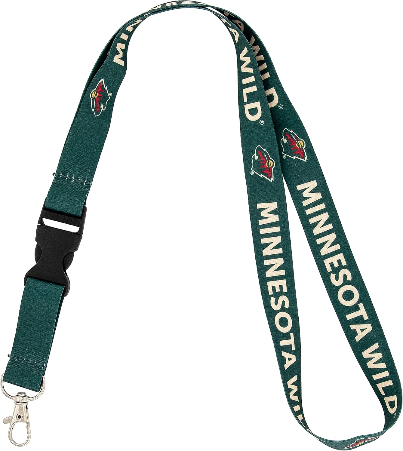 Desert Cactus Minnesota Wild Lanyard NHL National Hockey League Car Keys ID Badge Holder Keychain Detachable Breakaway Snap Buckle (Lanyard 1 - Green)