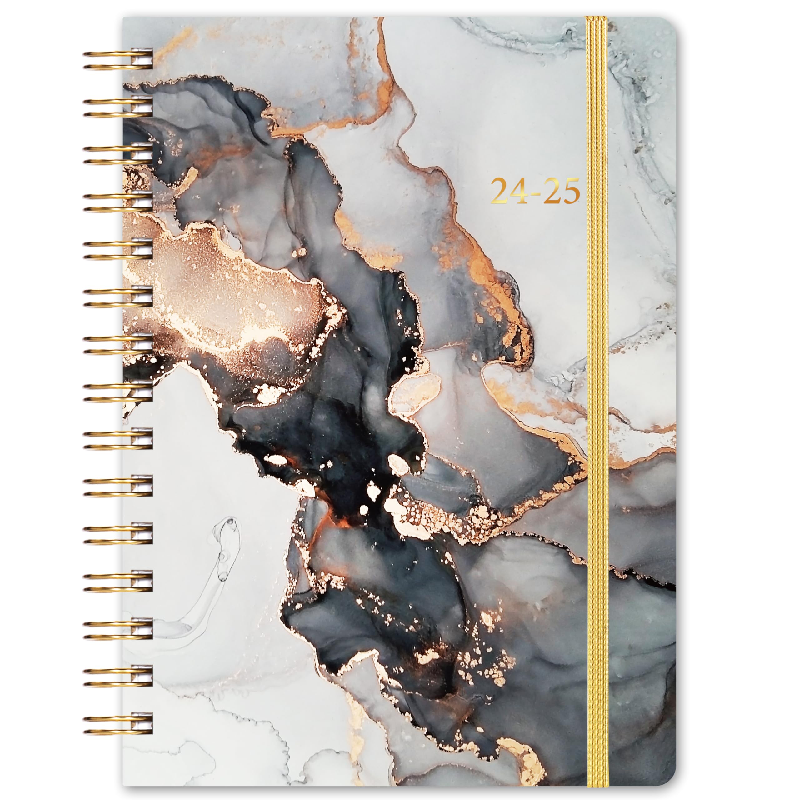 Agenda 2024-2025 - Planner 2024-2025 A5 August de 2024 a Julio de 2025, Plan semanal, Bolsa interior,16 x 21 cm Inglés, Artfan