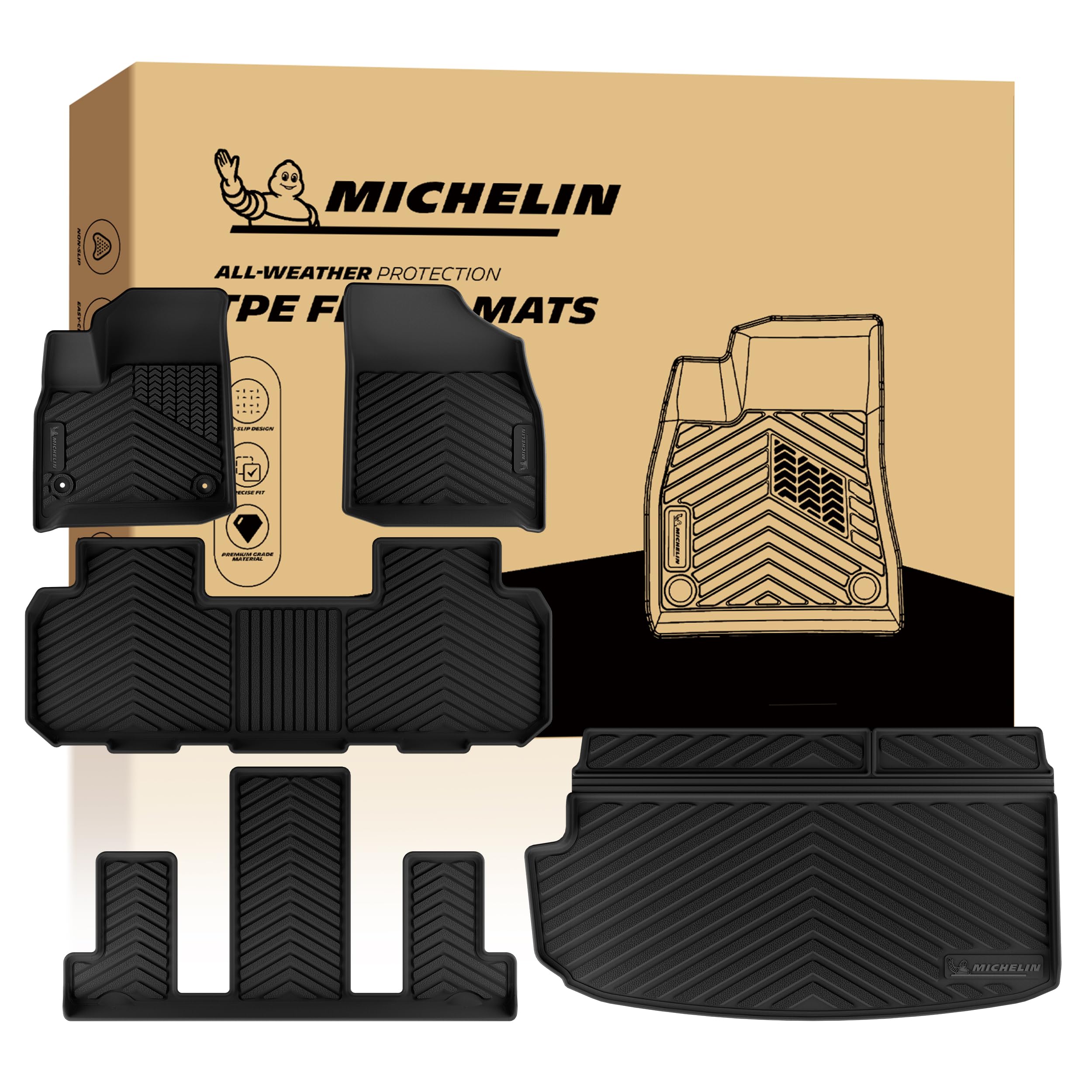 Michelin Vehicle Mats for 2018-2023 Chevy Traverse/2024 Traverse Limited