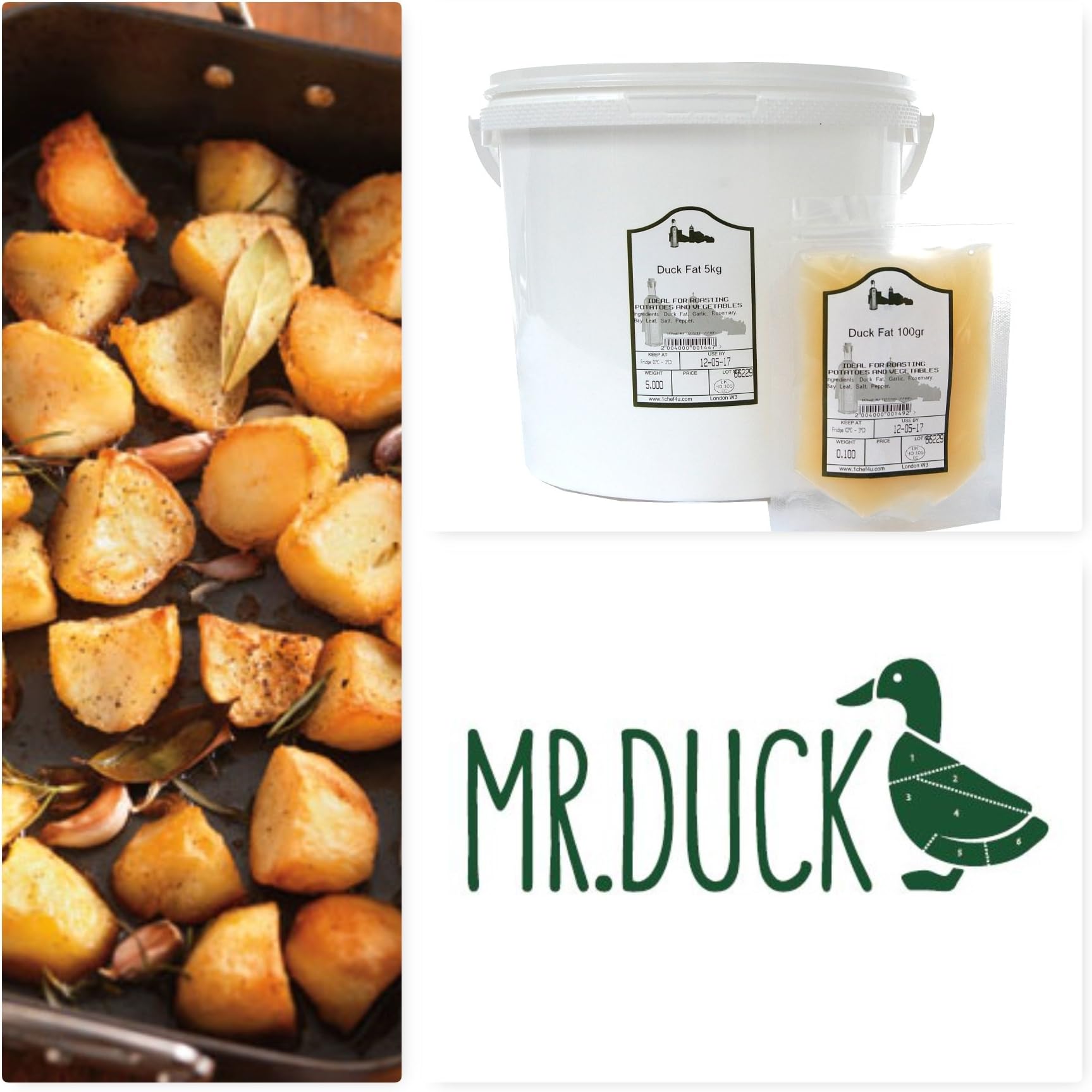 UK Artisanal Duck Fat 5kg from £7.5