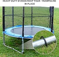 Vista 3 de Accesorios para trampolín de 12 pulgadas, estacas para trampolines, anclajes para trampolín de servicio pesado tipo U para viento fuerte, accesorios