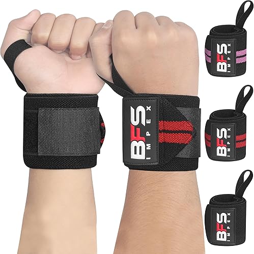 Miniatura 9 de Muñequeras para levantamiento de pesas, correas de muñeca de alta calidad de 18 pulgadas para levantamiento de pesas, muñequeras con lazo