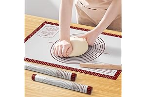 Silicone Nonstick Pastry Mat for Baking, Rolling, Kneading Dough