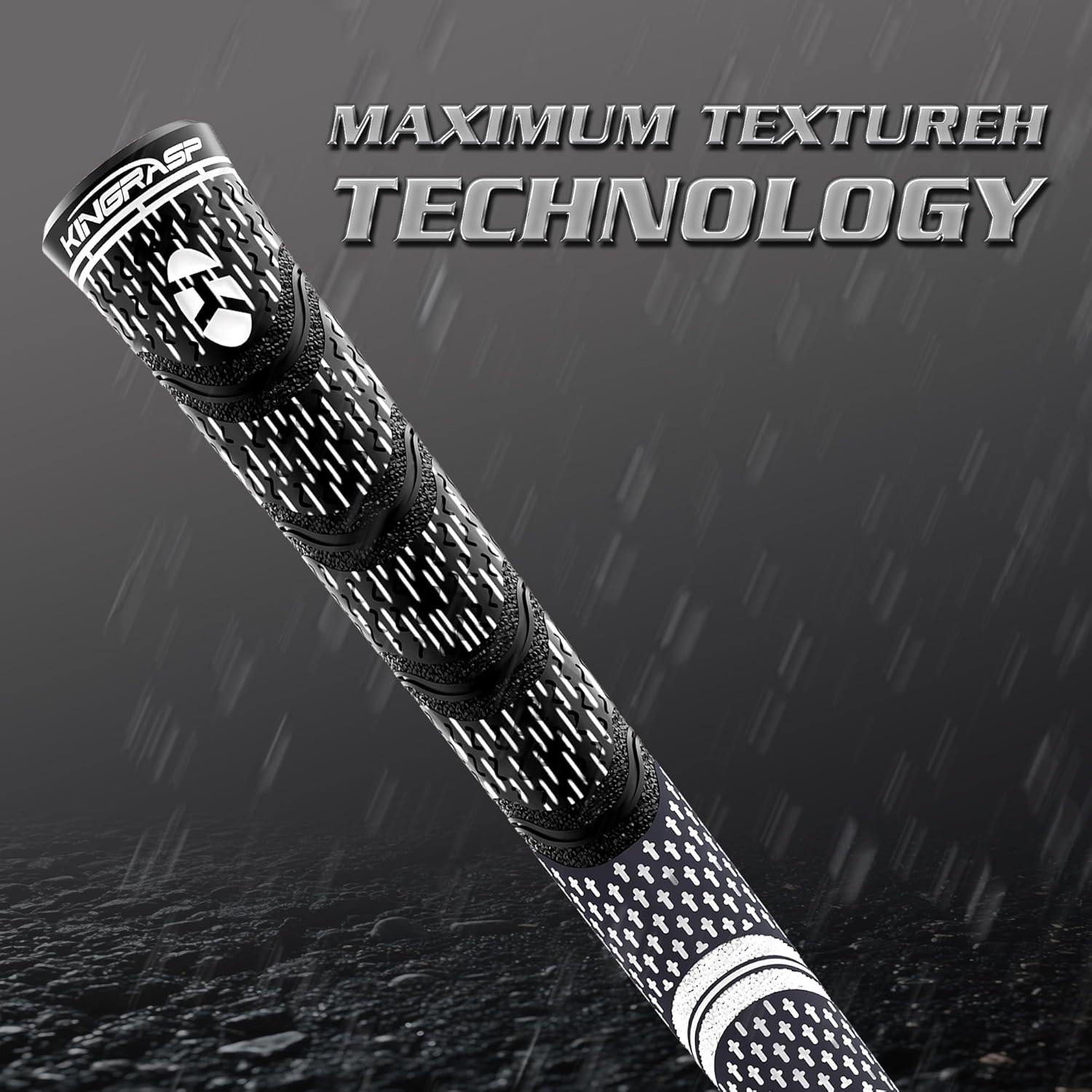 Premium Hybrid Golf Grips (13 Pack) - High Traction Rubber Golf Club Grips with Enhanced Feedback | Includes 13 Grips + 15 Tapes + 1 Rubber Vice | All-in-One Replacement Grip Kit for Golf Clubs