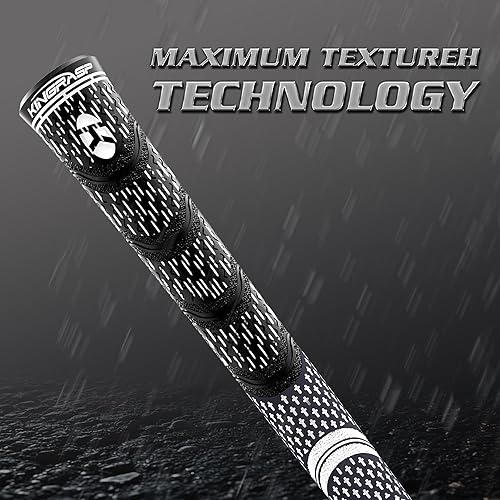 Miniatura 7 de Empuñaduras de golf híbridas prémium (paquete de 13)  Empuñaduras de goma de alta tracción con retroalimentación mejorada  Incluye 13 empuñaduras +