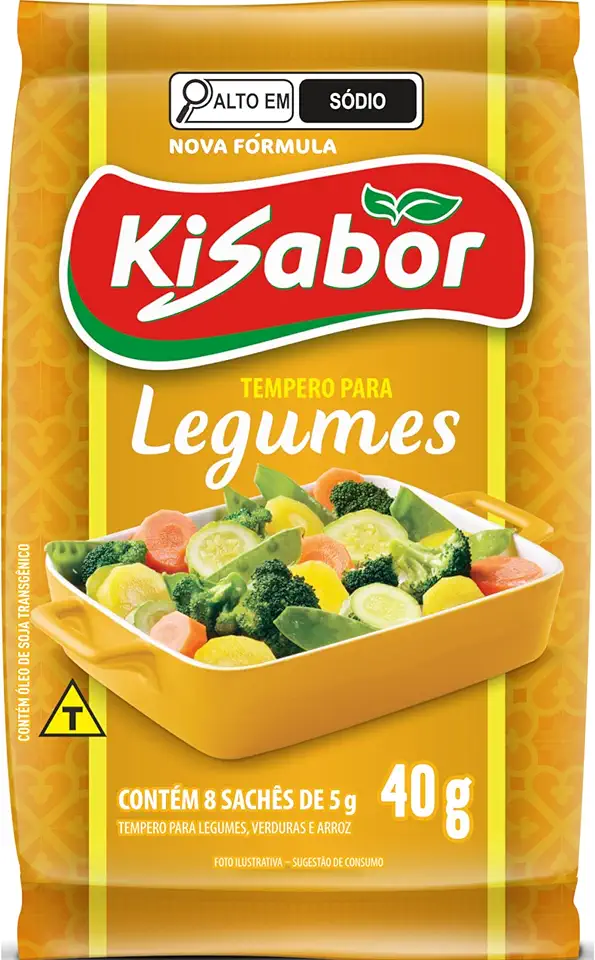 KiSabor Tempero Para Legumes Kisabor 8 Sachês De 5 Gramas