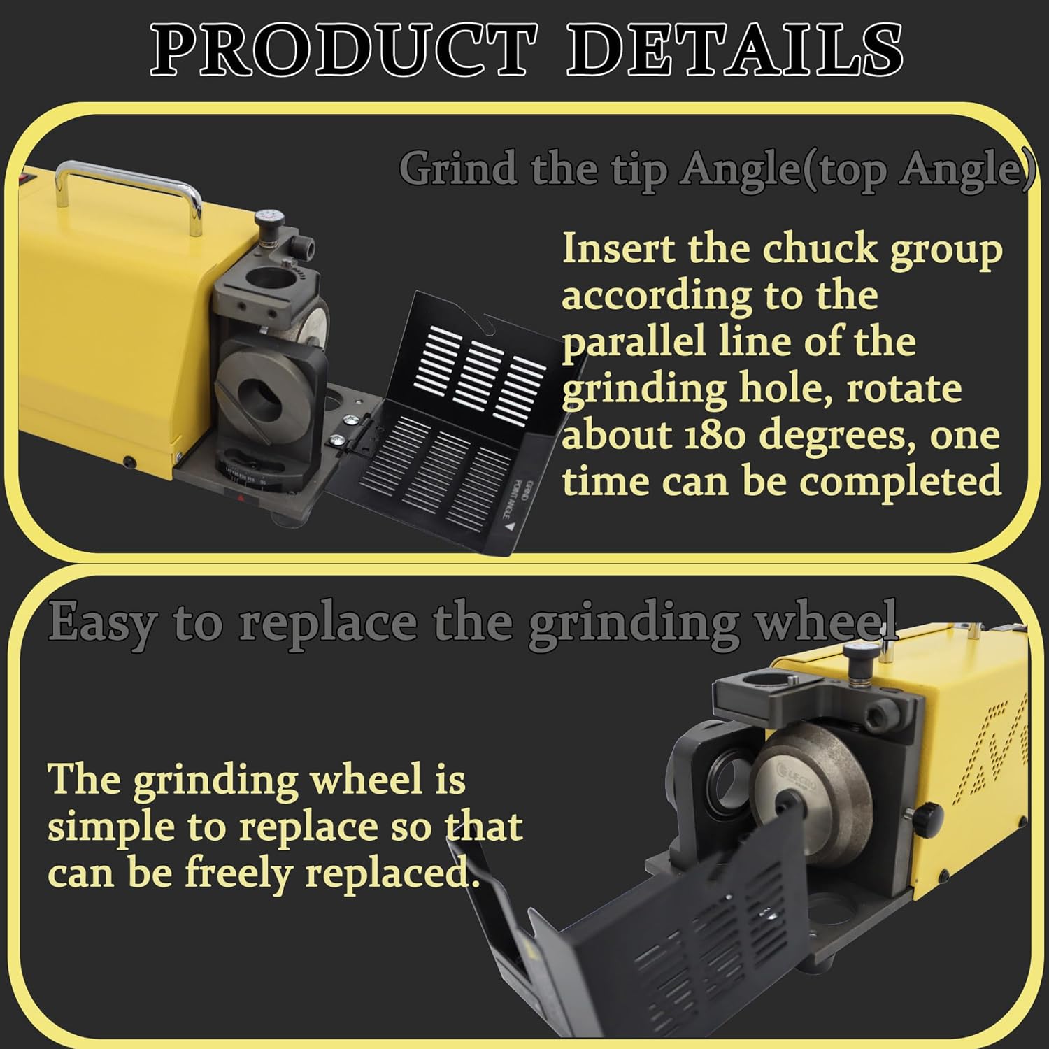 Drill Bit Grinding Machine Drill Bit Grind Sharpener Industrial Angle Grinding for ф3-ф20mm Dril-bits 20G