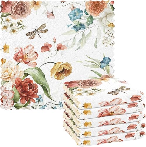 FRODOTGV Juego de 6 toallas de cocina y paños de cocina y paños de cocina de secado rápido para horno de restaurante