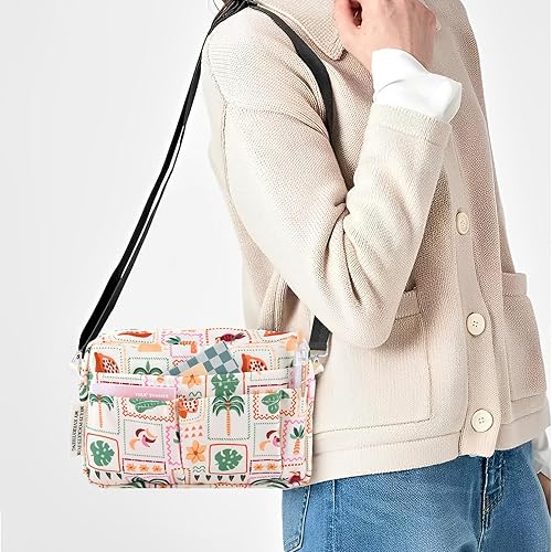 Miniatura 138 de Organizador multifuncional de cartera, bolsa de viaje impermeable con cremallera, estuche de almacenamiento de suministros de diario para cuadernos