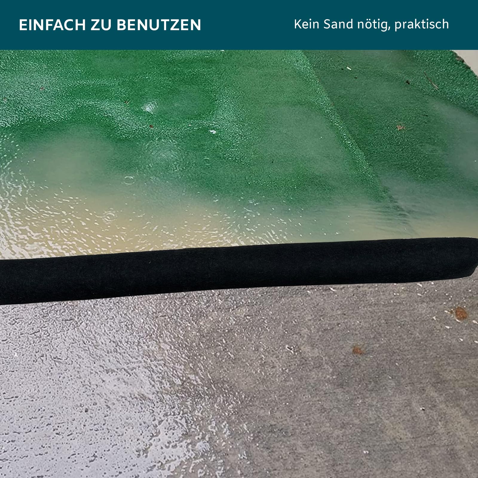 4 barreras de inundación activadas por agua de 150 cm para puertas de casa, bolsas de protección sin arena para garajes y sótanos (150 cm, 4 unidades)