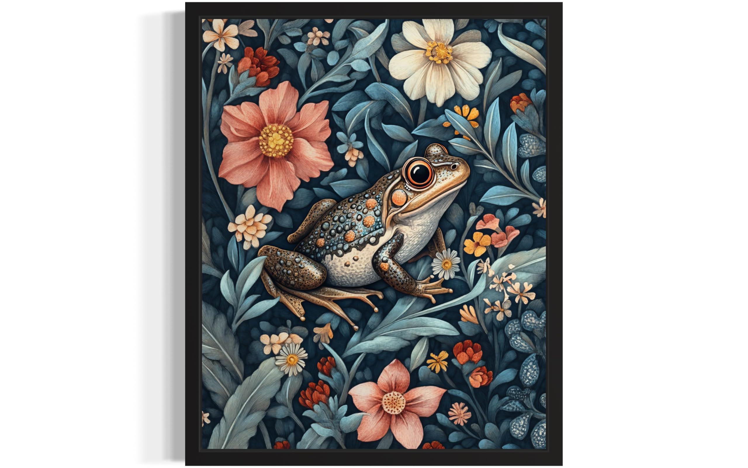 Amazon.com: Frog Art Print Poster, William Morris Style Retro Mid