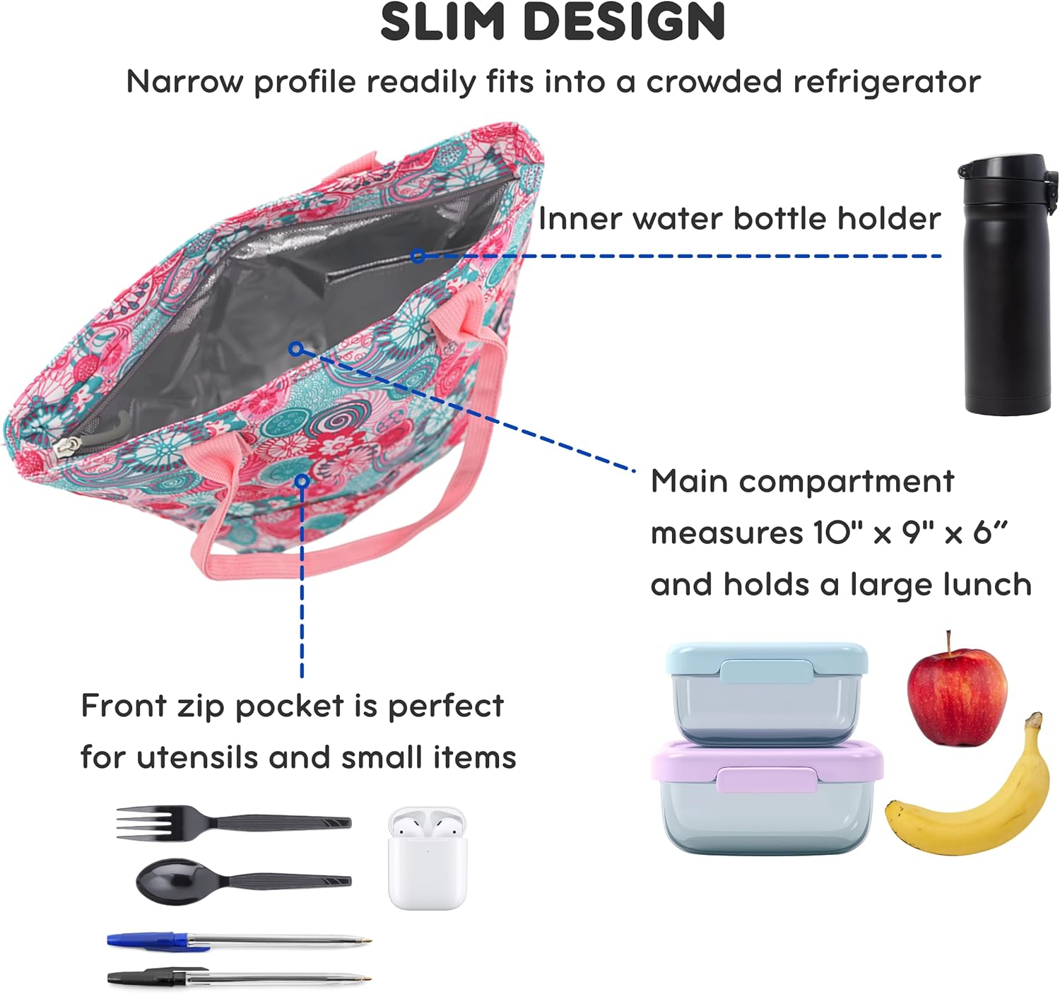 J World New York Lola Lunch Tote, Blue Raspberry, One Size - Image 3