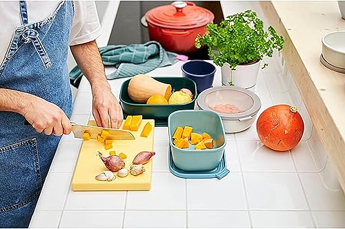 Miniatura 2 de Mepal - Multi Bowl Cirqula Rectangular 3 Partes  Caja de Almacenamiento de Alimentos con Tapa  Caja Hermética para Frigorífico y Microondas  16.9 fl