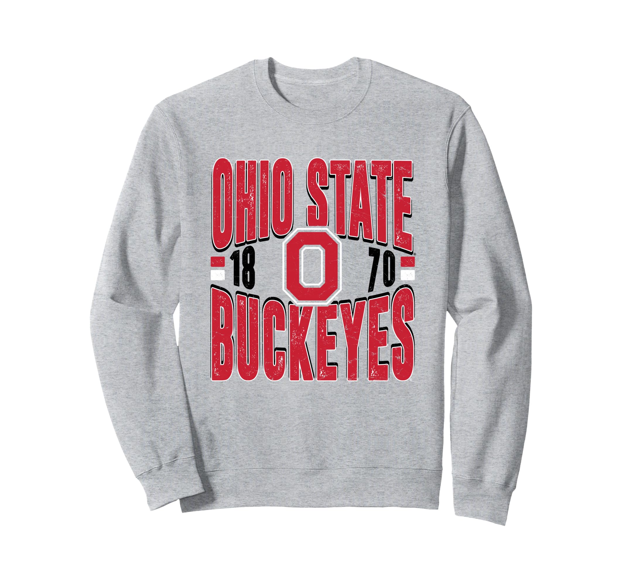 Ohio State Buckeyes Vintage 90's Retro Gray Sweatshirt