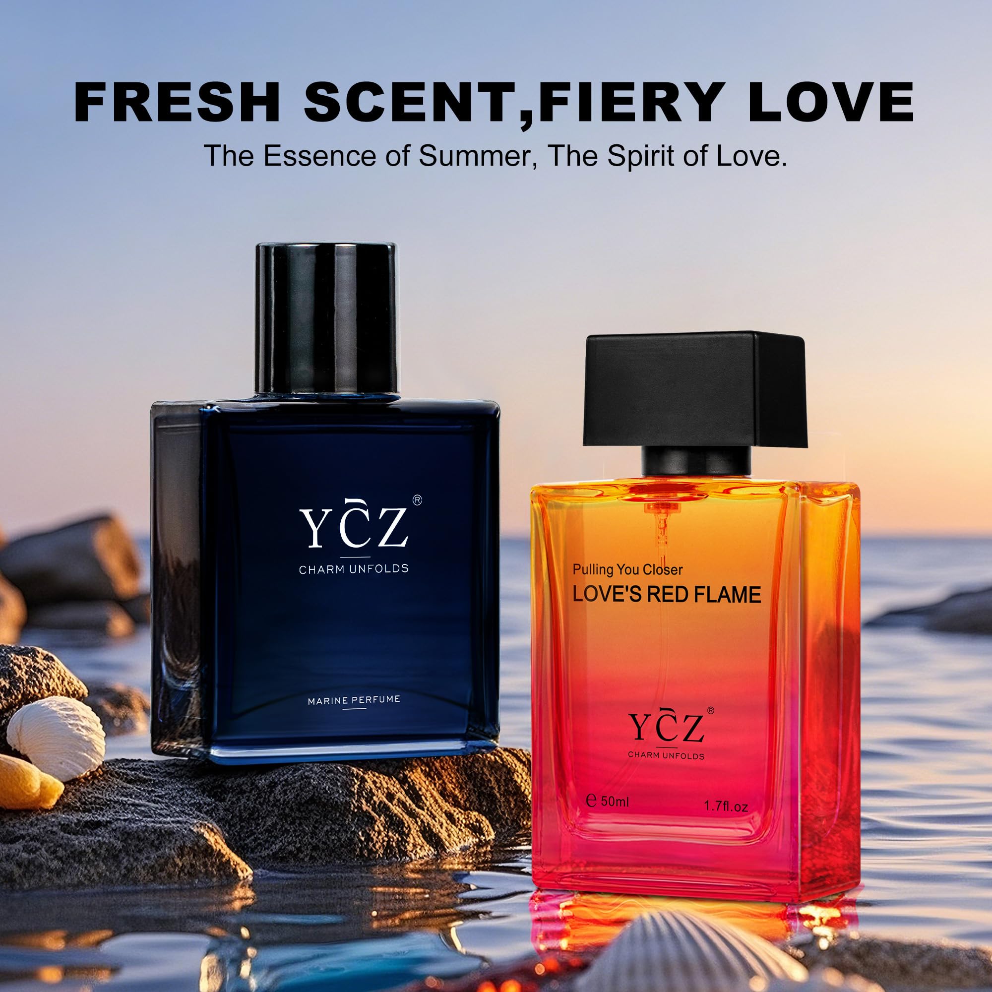 Ycz Parfum Herren Set 2x50ml,Langanhaltend Eau de Parfüm Herren Duft mit Orientalische Holz und Würziger Holzduft,Eignet sich für viele Anlässe und ist das perfekte Geschenk für den Gentleman