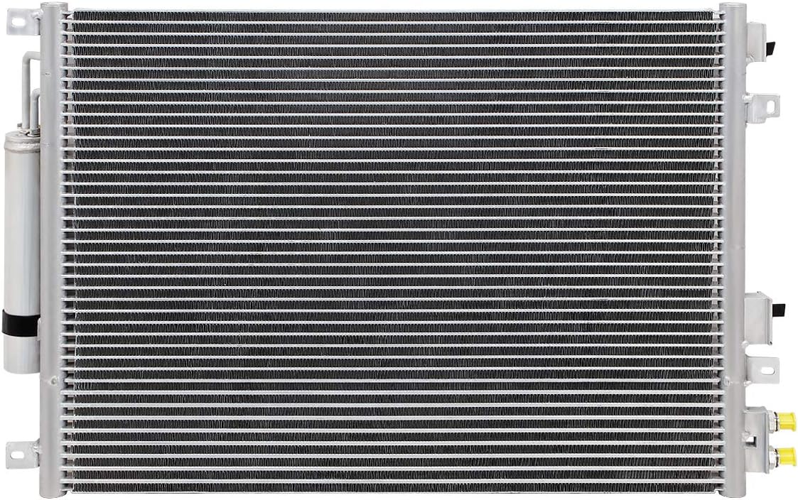 Auto Dynasty 3237 Aluminum A/C Condenser Compatible with Chrysler 300 Dodge Charger Challenger 2.7L 3.5L 3.6L 6.1L 5.7L 6.4L 05-19