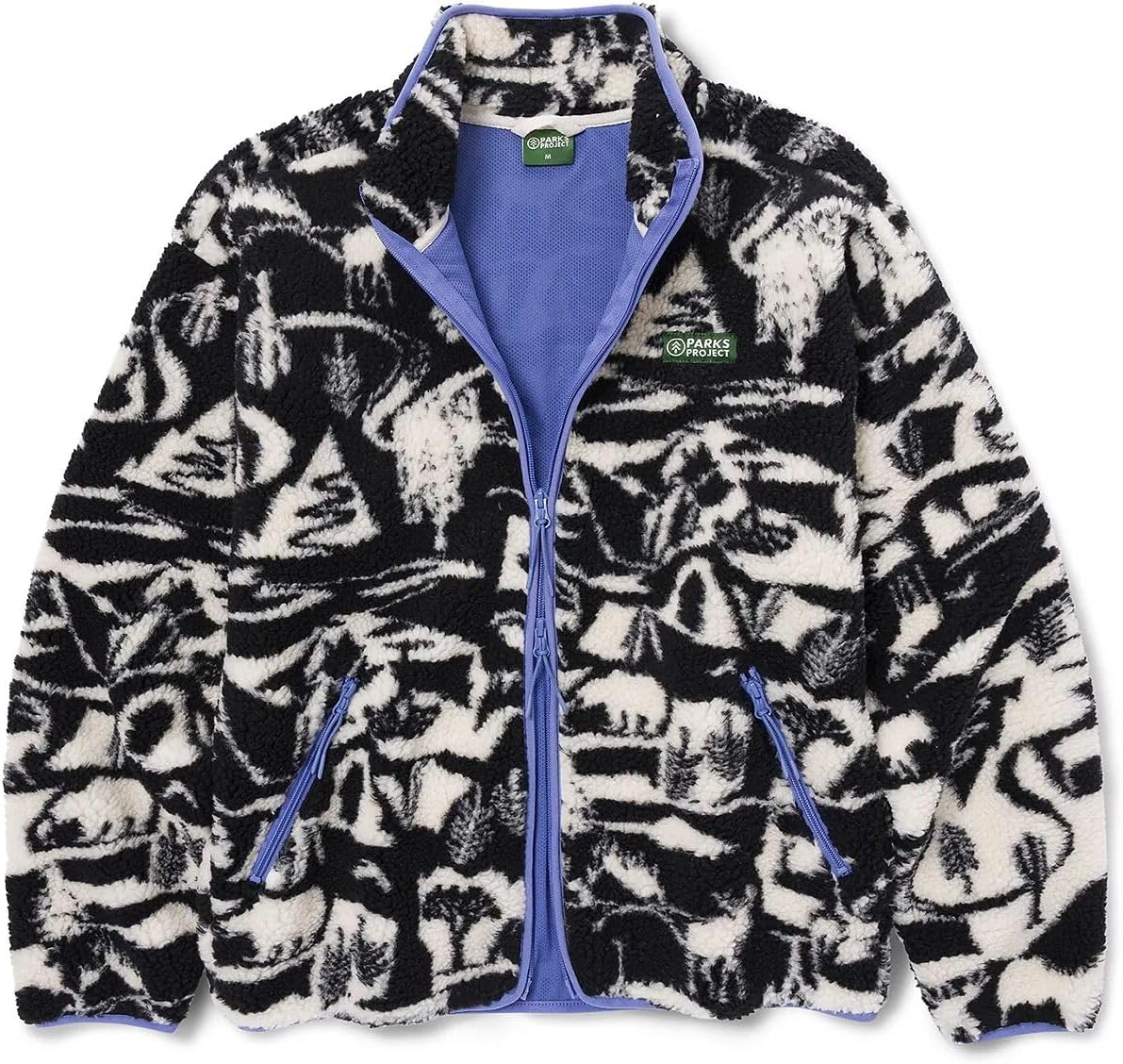 High Pile Fleece with Park Shadows by Parks Project