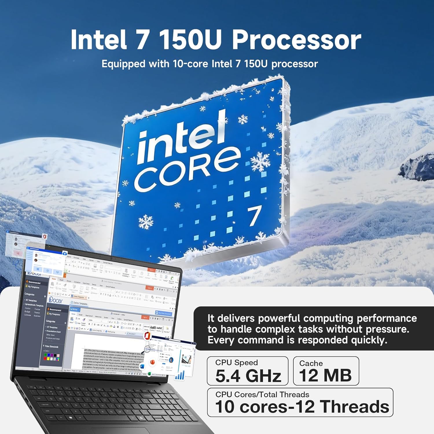 Dell 16 Touchscreen Laptop Computer, 16" FHD+ WVA Touchscreen, Intel 10-Core 7-150U (Up to 5.4GHz), Wi-Fi 6, Backlit KB, Numeric Keypad, Copilot Key, Win 11 pro, 64GB DDR5, 1TB SSD