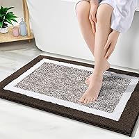 Vista 74 de OLANLY Alfombras de baño 30x20, tapete de baño de microfibra extra suave y absorbente, antideslizante, lavable a máquina, secado rápido, alfombra