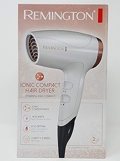 Ionic Compact Hair Dryer, White