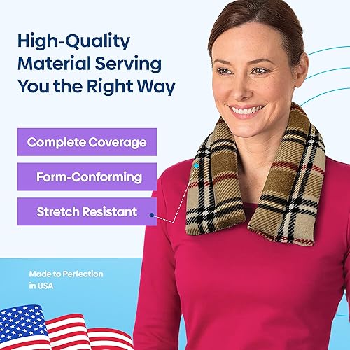 Miniatura 6 de Sunny Bay almohada de calor para cuello extra larga con aroma a lavanda para aromaterapia, se puede calentar en el microondas, 1