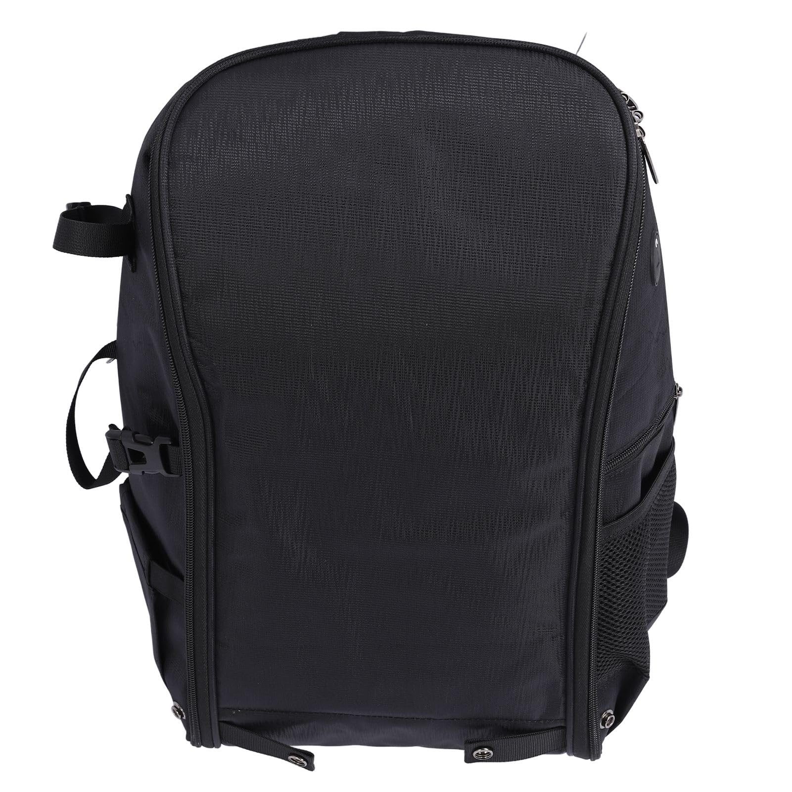 Plecak na Aparat, Torba na Aparat Fotograficzny DSLR/SLR/bezlusterkowa, Wodoodporny Plecak na Laptopa 15,6 Cala z osłoną przeciwdeszczową do Fotografii Plenerowej w Podróży (BLACK)