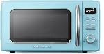 Galanz GLCMKZ11WER10 Four à micro-ondes de comptoir rétro avec cuisinière automatique & Réchauffer, Défroster, Fonctions de démarrage rapide, Facile à nettoyer avec une platine en verre, Poignée de traction 1.1 Cu. Ft, blanc