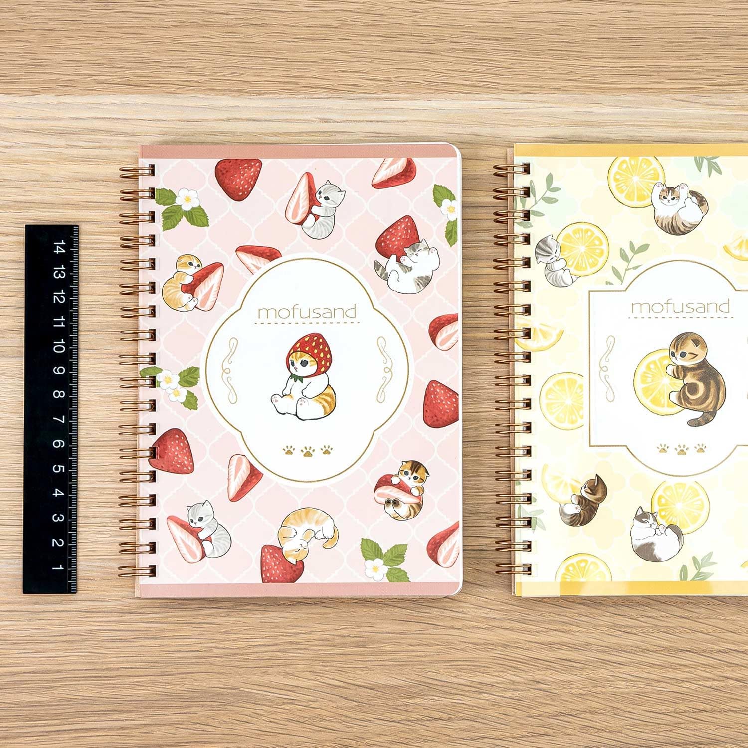 Sunstar Stationery Mofusand Notebook Ring, B6, Lemon Tea S2641844