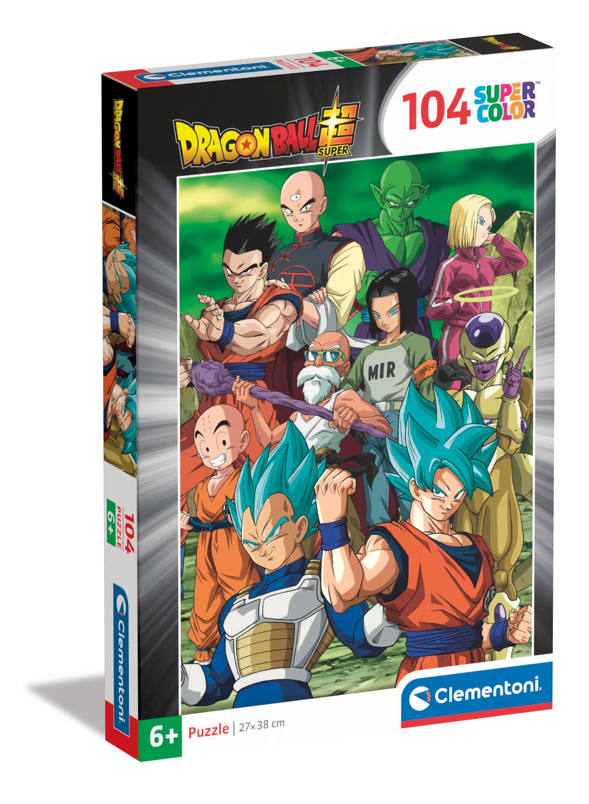 Clementoni Jigsaw Puzzle Dragonball 104 Pieces - Supercolor Puzzle For Children 6-8 Years, Cartoon, Anime, Gift For Boy/Girls, Puzzle For Kids, Made In Italy, 25757