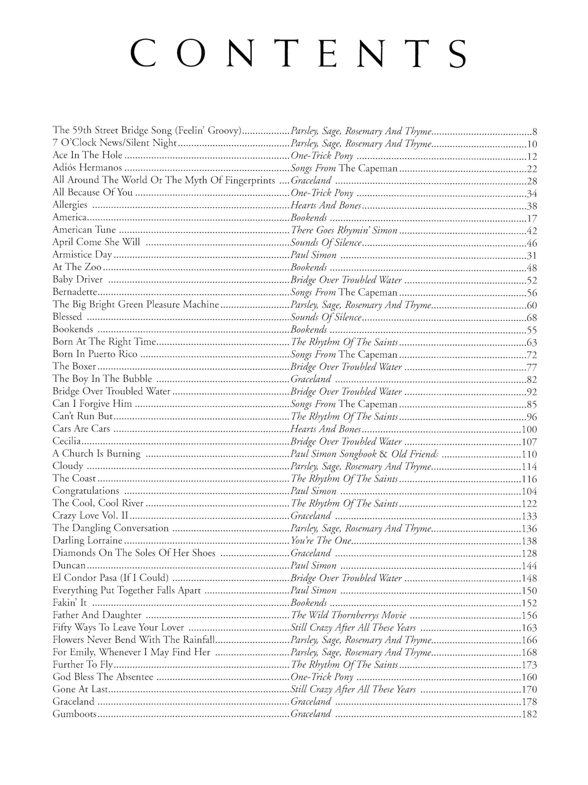 The Definitive Paul Simon Songbook