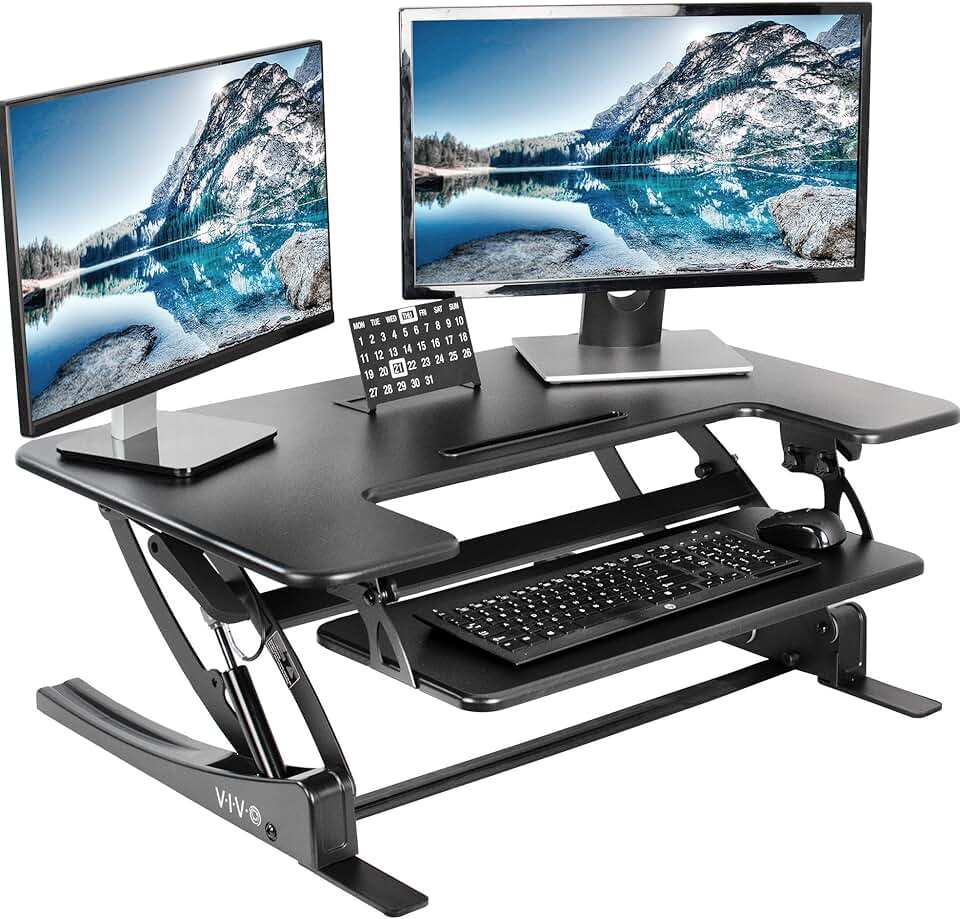 VIVO 36 inch Height Adjustable Stand Up Desk Converter