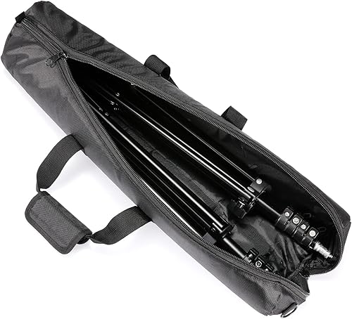 Miniatura 7 de Funda de transporte para trípode de 33 pulgadas33.5 in, paquete de bolsa de nailon resistente con correa para el hombro acolchada para soporte