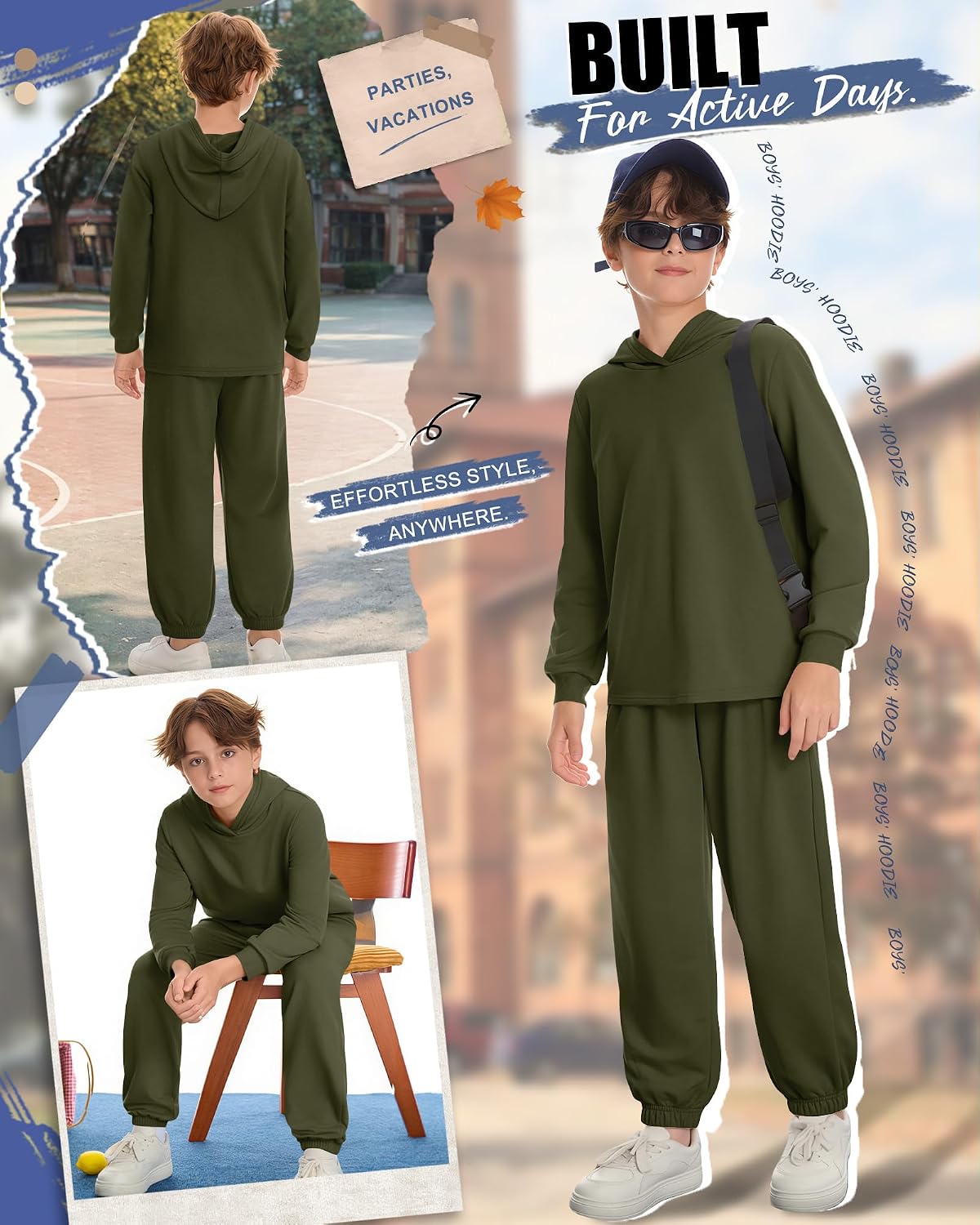 Boys Sweatsuits 2 Piece Outfits