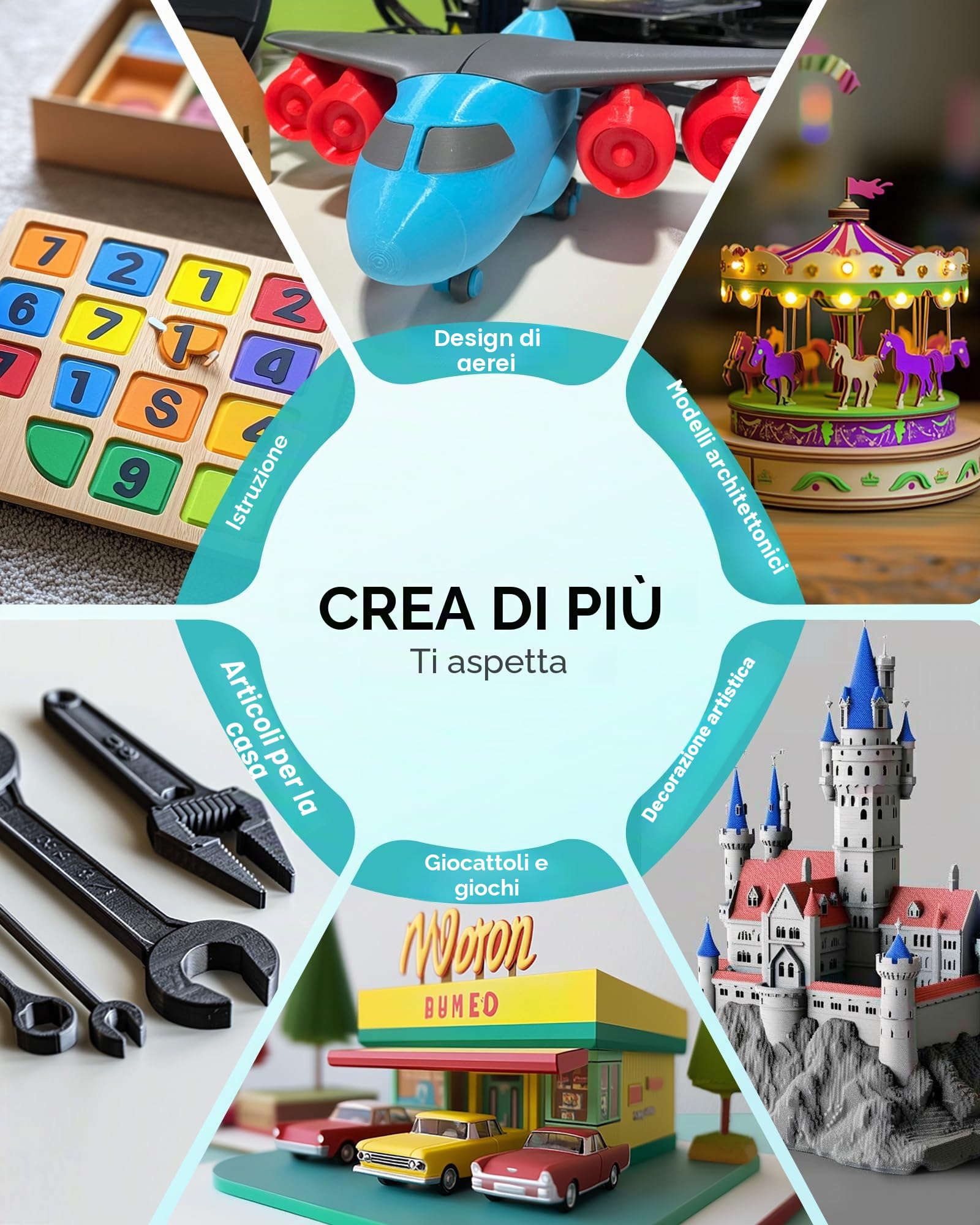 SUNLU 4 kg Macaron PLA Meta Filament Filamento, PLA stampante 3D filamento 1,75 mm ± 0,02 mm, più resistente Filamento 3D ordinatamente avvolto, totale 4 kg, 1 kg per bobina, arancione soleggiato+