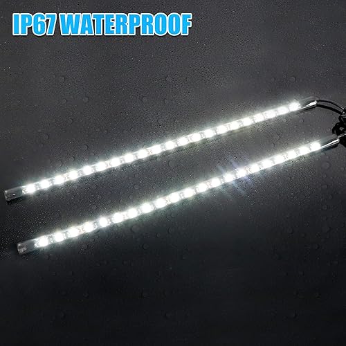 Miniatura 7 de Kit de luz LED 2 en 1 debajo del capó, barra de luz LED impermeable de 12 V para automóvil, luces de trabajo bajo el capó con encendidoapagado