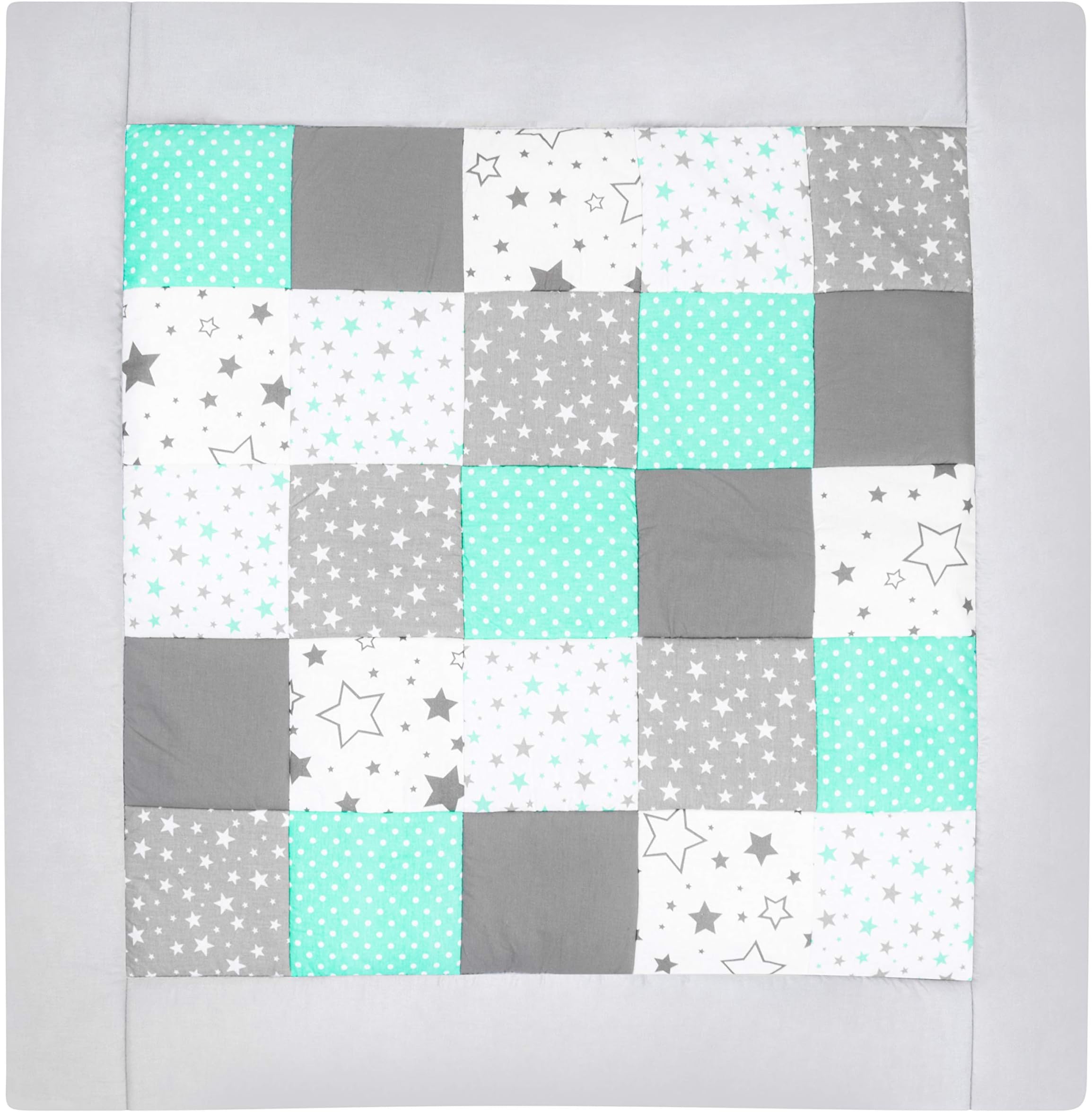 Amilian M058 Tapis d'éveil, couverture en patchwork