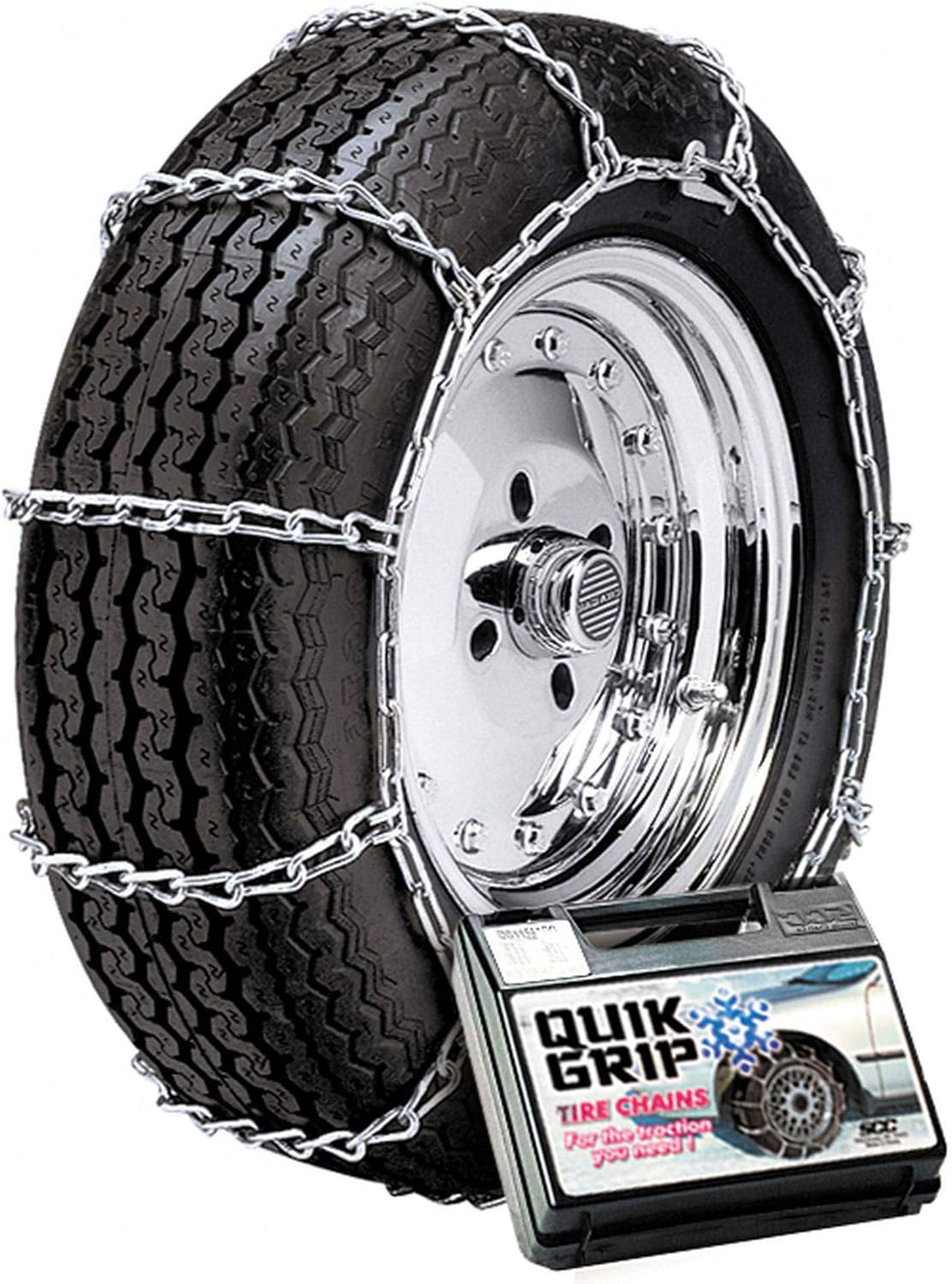 Security Chain Company QG1840 Quik Grip V-Bar Type RP Passenger Vehicle Tire Traction Chain - Set of 2