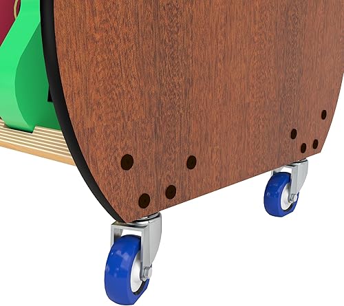 Miniatura 4 de Carrito de almacenamiento de ukelele móvil para escuelas (18) – The Band Room Estante para aula de música Fabricado en Estados Unidos