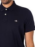 GANT Uomo Polo Regolare in piqué con Scudo, Rich Navy - 5