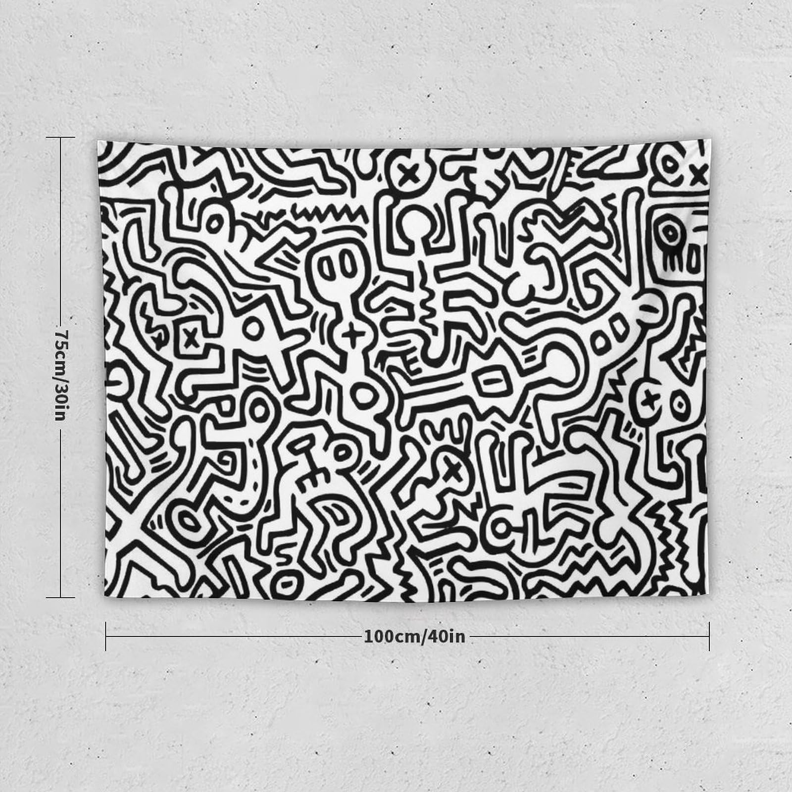 キースヘリング Keith Haring ウォールデコ シャワーカーテン 【公式通販】