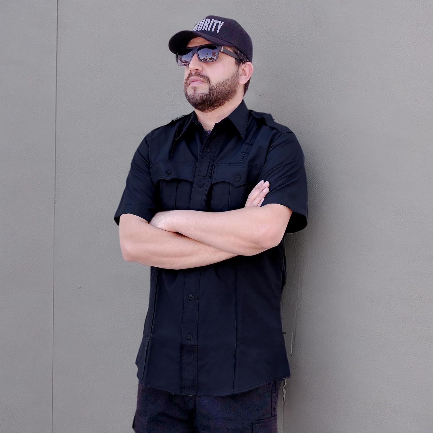 First Class 100% Polyester Short & Long Sleeve Zippered Uniform Shirt 4 Pocket Hidden, Law Enforcement BDU Zipper Closure. - Image 6