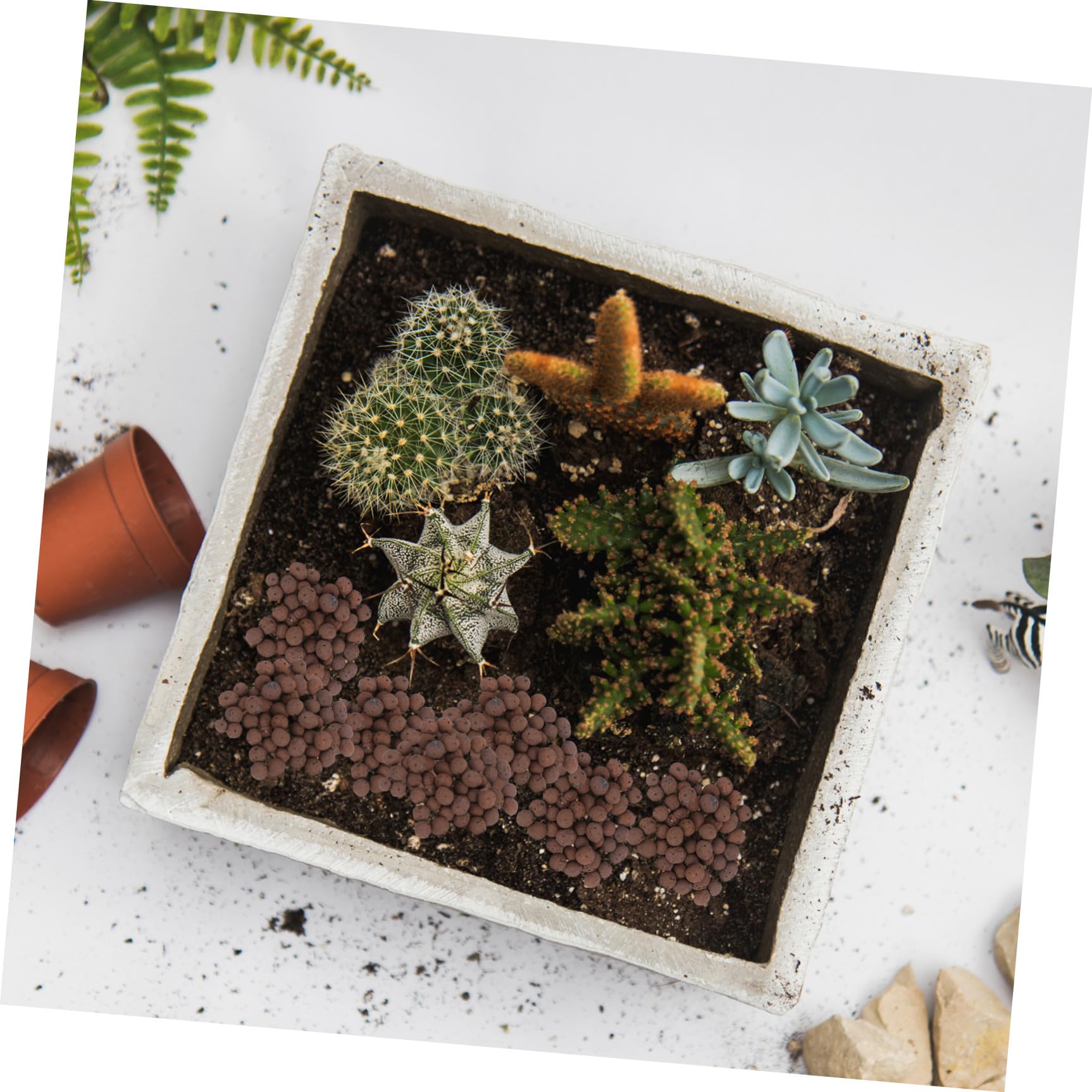 YARNOW Billes Céramiques pour Plantes en Pot, Forte Capacité de Filtration et Protection Croissance des Fleurs, 2 Paquet de 1000g, pour Maison et Bureau