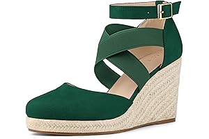 Women's Green Wedges Shoes: Comfort and Style in Every Step